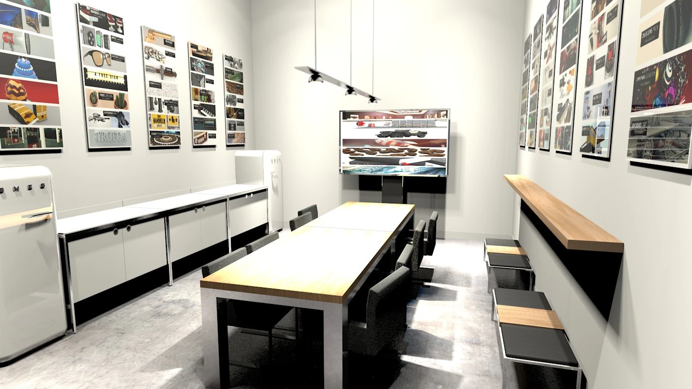 small kitchen 3D Model .c4d .max .obj .3ds .fbx .stl .blend