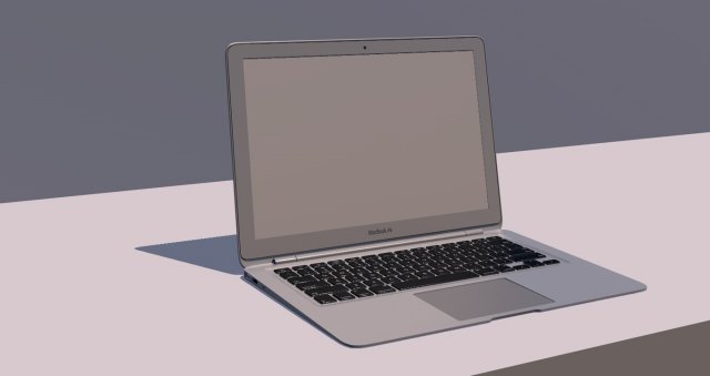 notebook Model 3D .c4d .max .obj .3ds .fbx .stl .blend 