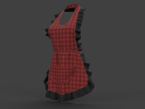 kitchen apron Model 3D