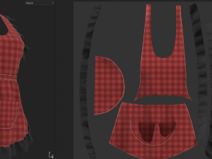 kitchen apron Modello 3D