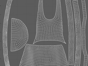 kitchen apron 3D Model