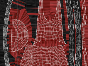 kitchen apron Modello 3D