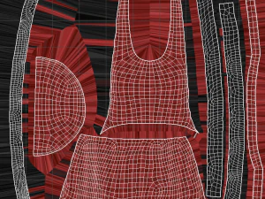 kitchen apron 3D Model