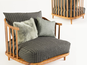 Armchair 02 3D Model