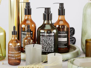 बाथरूम सेट 01 3D मॉडल