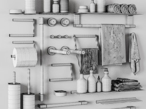 Bathroom set 2 Modèle 3D