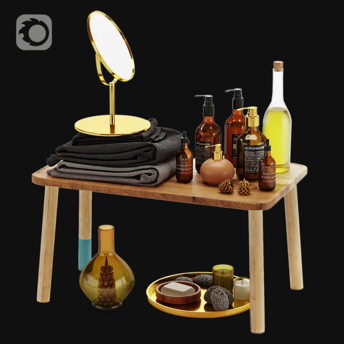 बाथरूम सेट 03 3D मॉडल .c4d .max .obj .3ds .fbx .stl .blend 