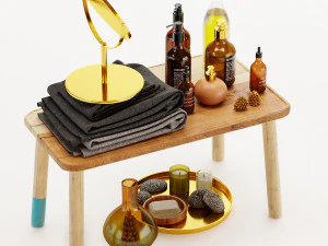 बाथरूम सेट 03 3D मॉडल