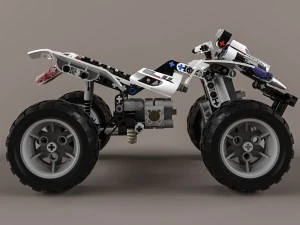 lego technic quad-bike 3D Model