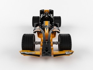 lego technic black champion racer 3D 모델