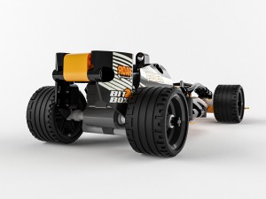lego technic black champion racer 3D 모델