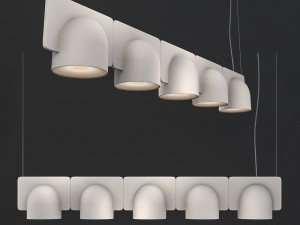 fontanaarte igloo suspension lamp 3D Модель