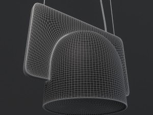 fontanaarte igloo suspension lamp 3D Модель