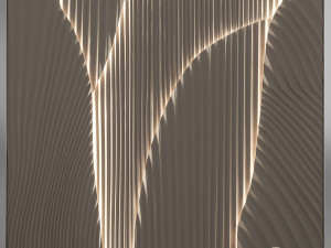 panel with light Modèle 3D