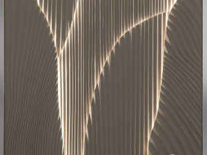 panel with light 3D Model