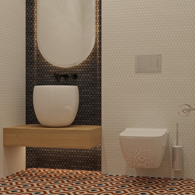 furniture and accessories for wc 3D-Modell .c4d .max .obj .3ds .fbx .stl .blend 