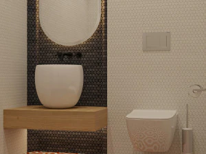 мебель и аксессуары для туалета 3D Модель