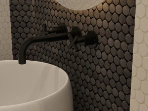 furniture and accessories for wc 3D Model