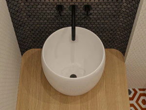 furniture and accessories for wc 3D Model