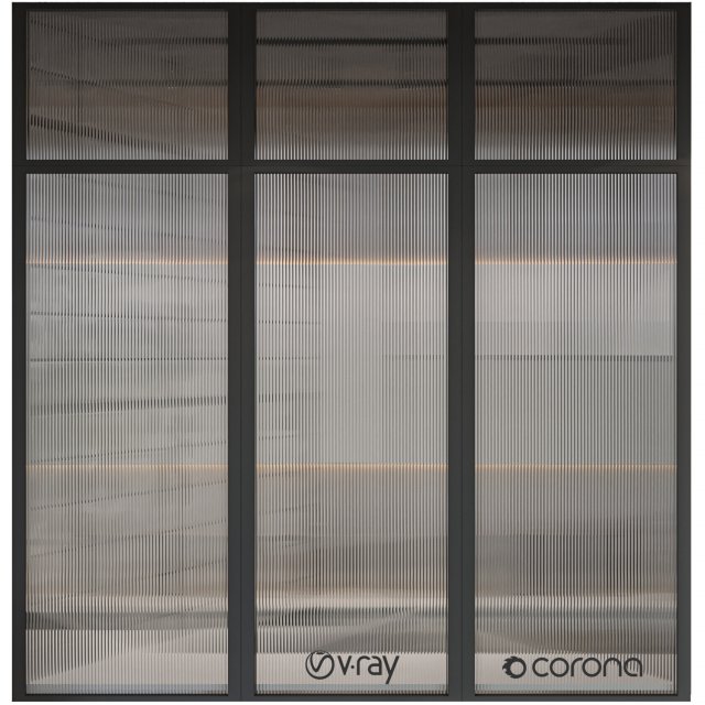 corrugated glass 3D Model .c4d .max .obj .3ds .fbx .stl .blend 