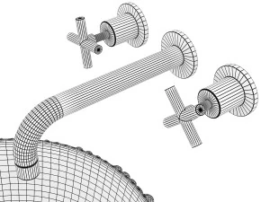 korall basin meir round spout 3D Model