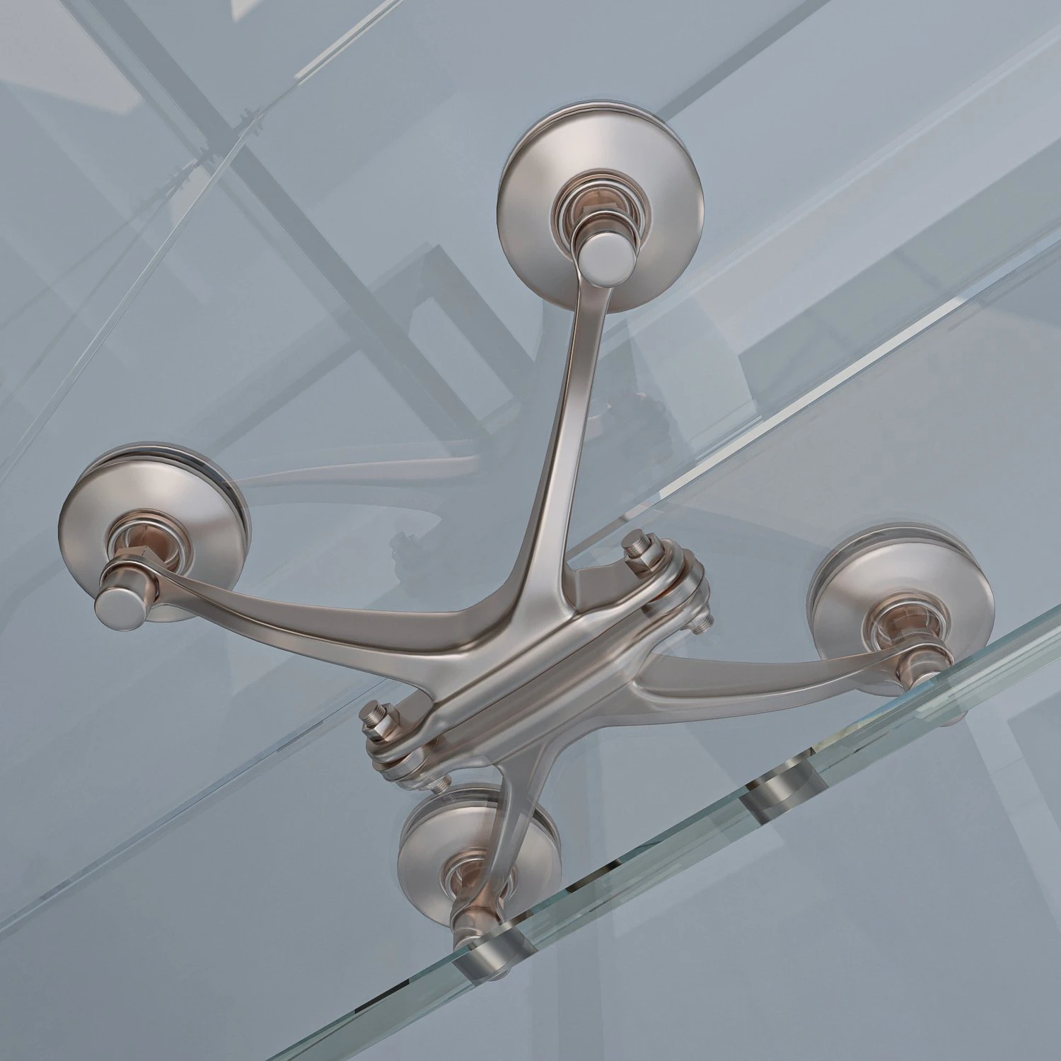 spider for glass 3D Model .c4d .max .obj .3ds .fbx .stl .blend 