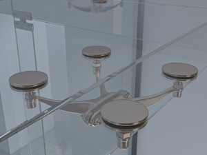 spider for glass Model 3D