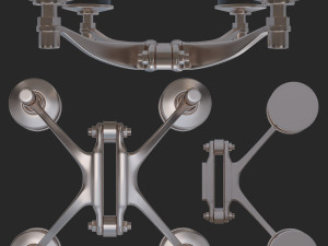 spider for glass Model 3D