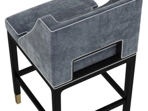 american bar stool 3D Model