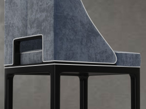 american bar stool Modèle 3D