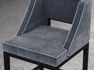 american bar stool Modèle 3D