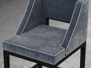 american bar stool 3D Model