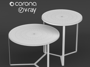 kare side table flores 3D Model
