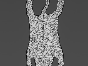 tiger big rug Modèle 3D