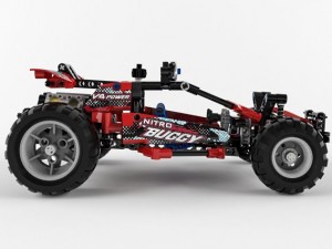 lego technic buggy 3D in 3DExport