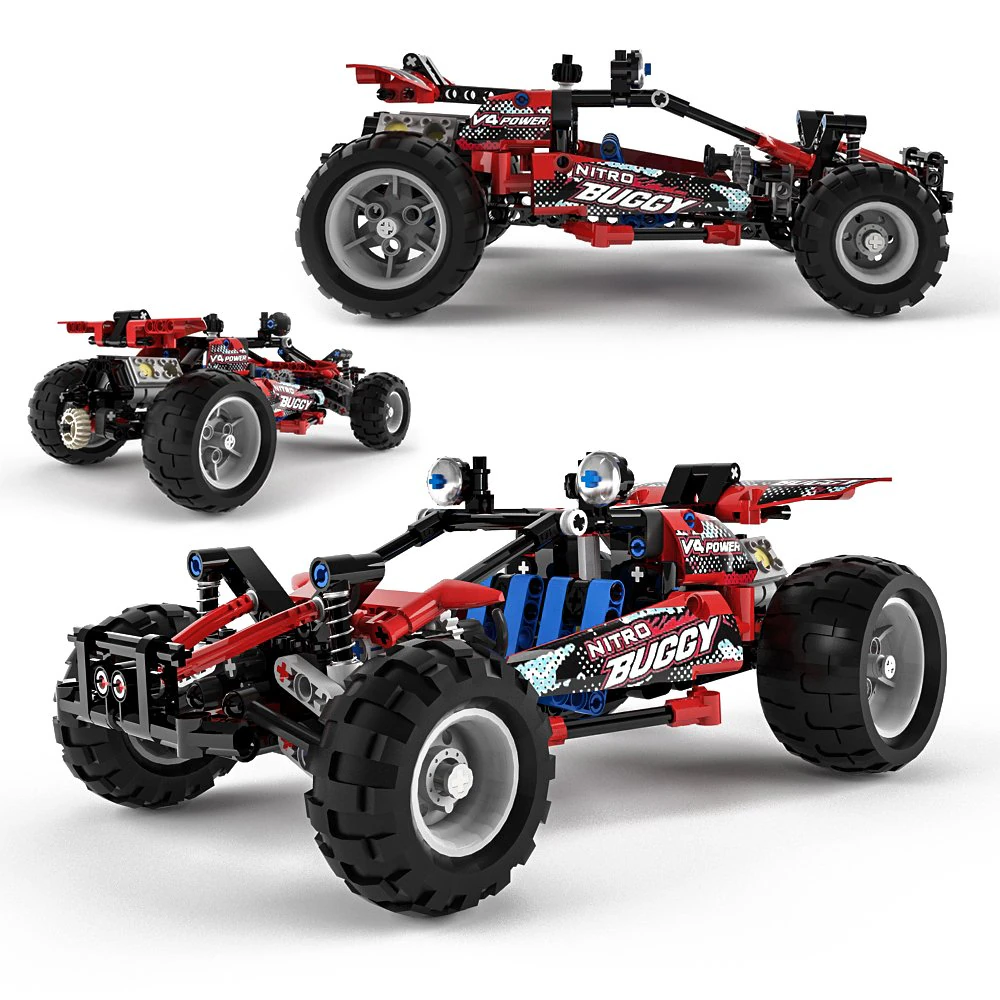 lego technic buggy 3D Model .c4d .max .obj .3ds .fbx .stl .blend