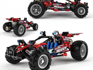 wózek LEGO Technic Model 3D