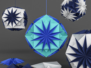 kusudama astru Model 3D