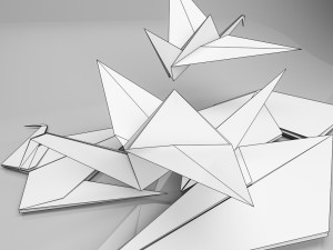 origami Modèle 3D