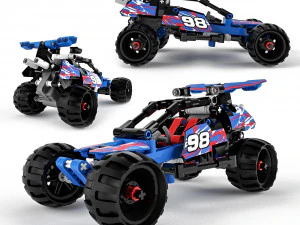 Lego Technic Piloto Offroad Modelo 3D