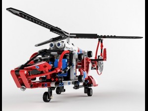 lego technic rescue helicopter 3D Model