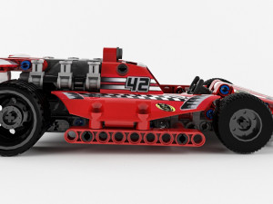 lego technic race car 3D Модель