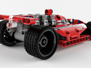 lego technic race car 3D Модель