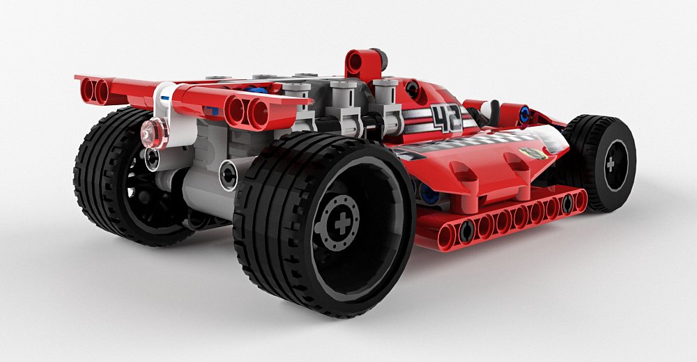 Lego technic best sale red race car