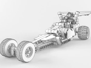 lego technic 42010 plus 42011 3D Model