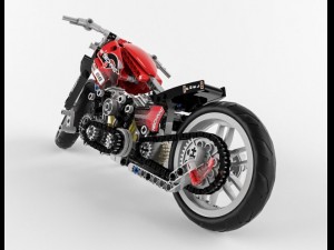 lego technic motorbike alternative 3D-Modell