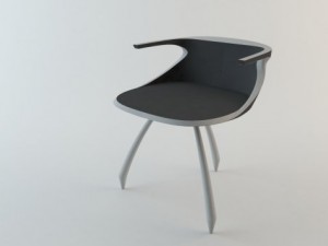hmnlb em armchair vol01 3D Модель
