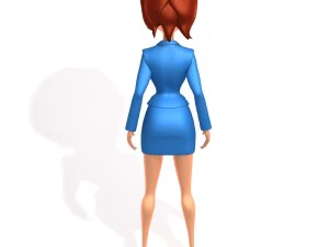 бізнес жінка мультфільм сфальсифіковані 3D Модель