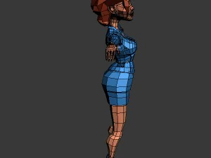 бізнес жінка мультфільм сфальсифіковані 3D Модель