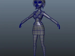 бізнес жінка мультфільм сфальсифіковані 3D Модель